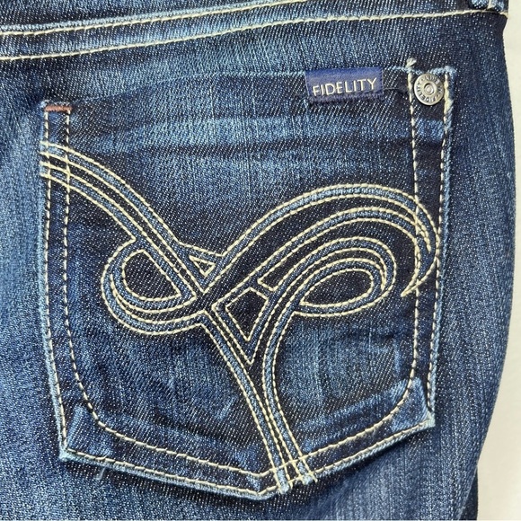 Fidelity Denim Bootcut Jeans Size 26 Casual Denim - Picture 7 of 12